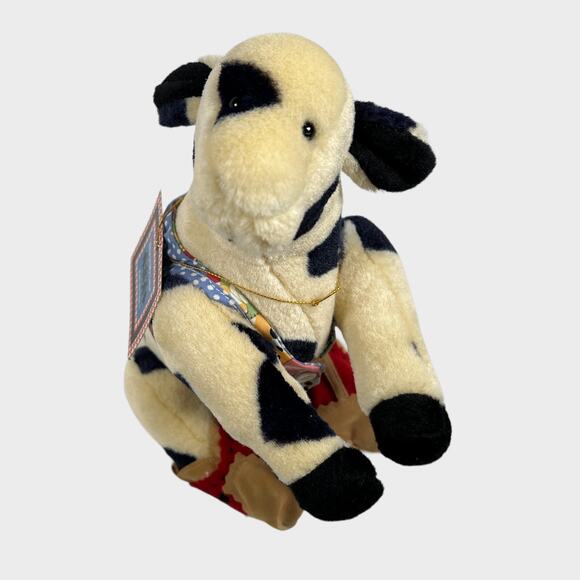 Muffy VanderBear Plush Patti The Cow 9" Skip To My LuLu Square Dancing Boots VTG - Picture 8 of 11